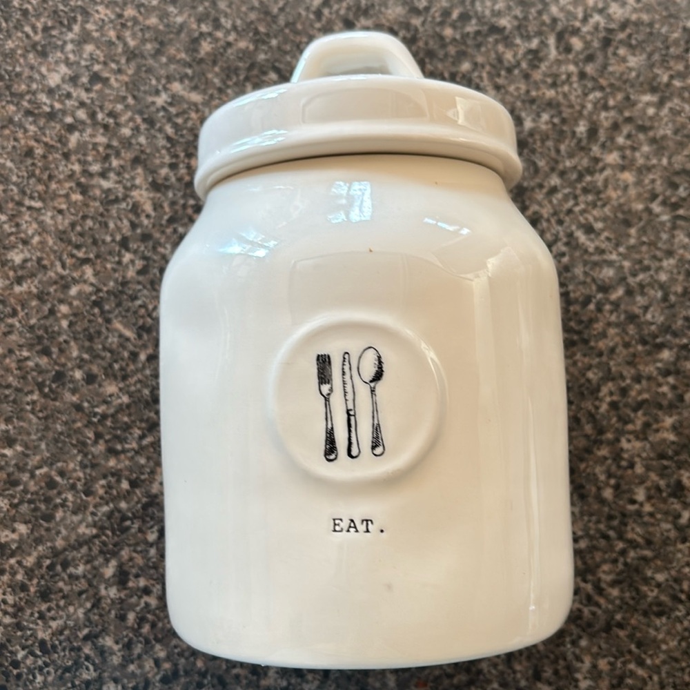 Rae Dunn “Eat” canister
